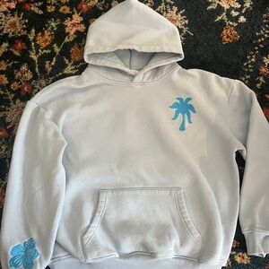 Blue Palm Tree Hoodie
